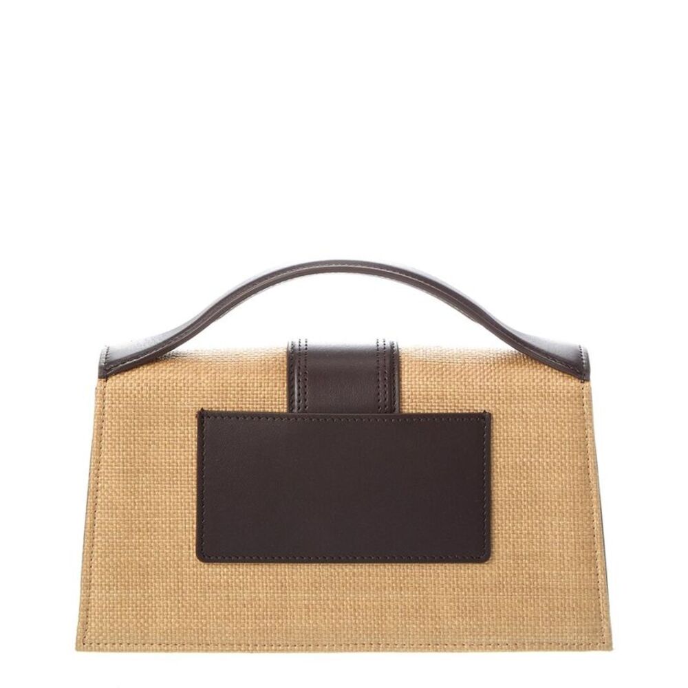 Jacquemus Bambino Large Leather-Trim Shoulder Bag, Brown - Picture 2 of 5